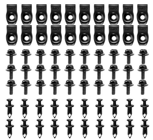 Vista 10 de Nilight 150 piezas de sujetadores de parachoques tipo empuje, clips de remache universales para automóviles y sujetadores para parachoques