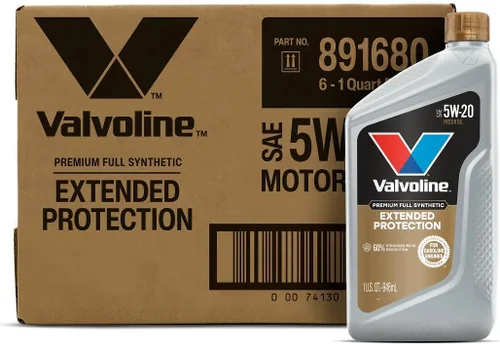 Vista 48 de Valvoline SynPower Full aceite sintético para motor, 1 Cuarto de galón, Ambar