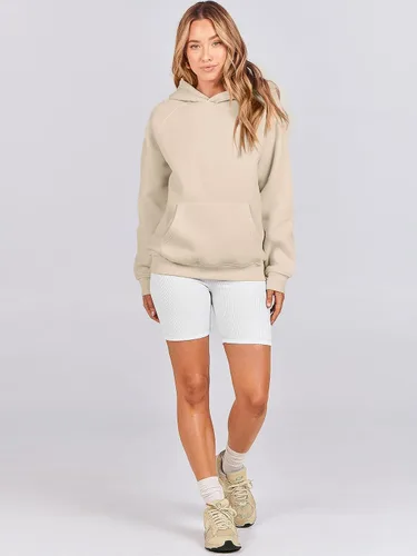 Vista 148 de ANRABESS - Sudaderas con capucha para mujer, sobre talla, de vellón de manga larga, modelo de 2024, para otoño