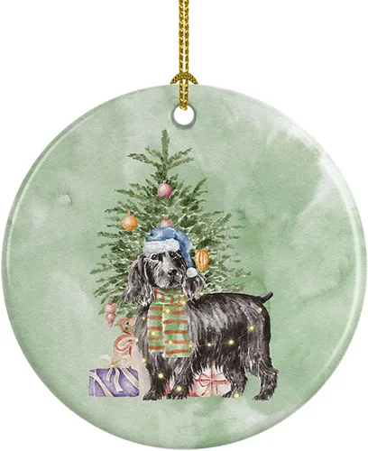 Vista 15 de Caroline's Treasures Bulldog, Bulldog inglés #2 y árbol de cerámica adorno colgante para árbol de Navidad, decoración colgante para el hogar