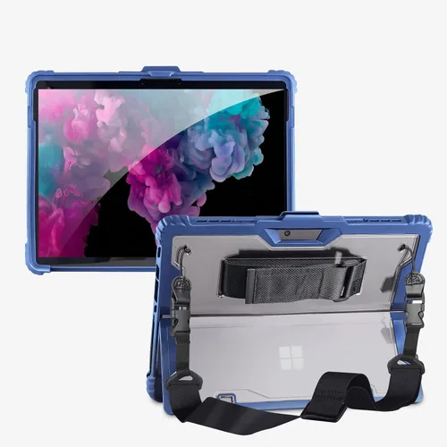 Vista 14 de AOAO Funda para Microsoft Surface Go 4/Surface Go 3/Surface Go 2/Surface Go con correa para el hombro, correa de mano, soporte para lápiz stylus