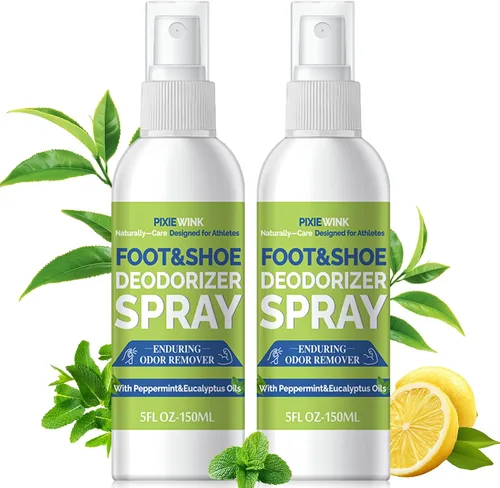 Vista 9 de Spray desodorante para pies y zapatos, eliminador instantáneo de olores de 5 onzas líquidas para zapatos y pies malolientes, frescura duradera