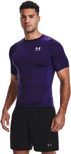 Vista 2 de Under Armour HeatGear - Camiseta de compresión de manga corta para hombre