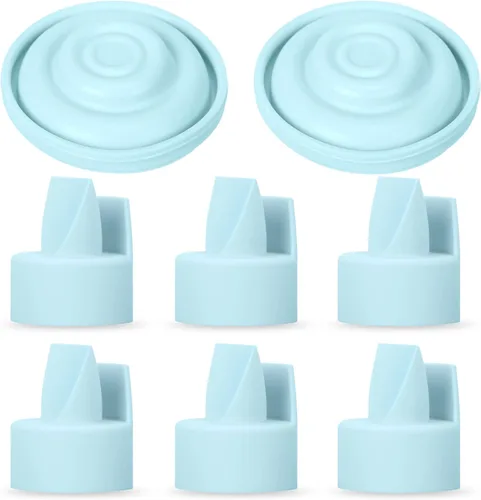 Vista 8 de Papablic - Válvulas de pico de pato, válvulas de leche de repuesto Azul 6* Válvulas