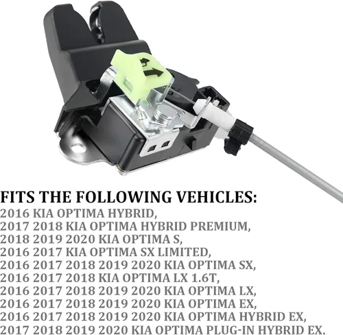 Vista 4 de 81230-D4000 - Actuador de bloqueo de bloqueo de puerta trasera del motor, pestillo de maletero para puerta trasera de 2016 2017 2018 2019 2020 Motor