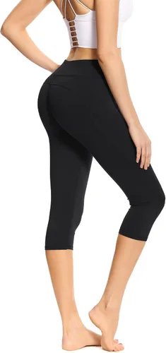Vista 2 de adorence Leggings para mujer con bolsillos (suaves, de cintura alta y opaca), pantalones de yoga, leggings de entrenamiento para mujer
