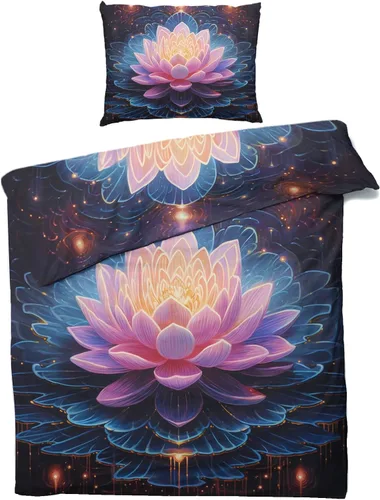 Vista 40 de Funda de edredón abstracta tamaño individual Juego de ropa de cama de arte colorido 2 piezas Funda de edredón con patrón de microfibra suave