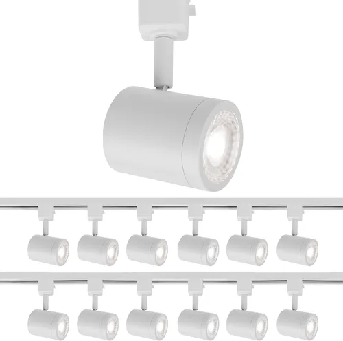 Vista 19 de WAC Lighting Charge 8010 LED Cabezal de Riel Ajustable 5-CCT Seleccionable 9W 865 Lúmenes Totalmente Regulable en Blanco para Riel de 3 Cables