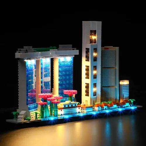 Vista 2 de LIGHTAILING Luz LED para Lego 21057 Arquitectura Singapur Bloques de Construcción Modelo - No Incluido El Conjunto De