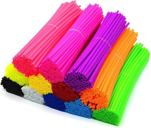 Vista 4 de 72 piezas de fundas protectoras universales para llantas de ruedas de motocross, motocicletas, llantas de bicicleta, color negro