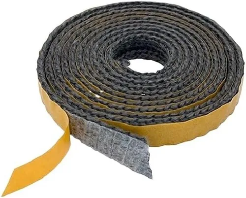 Vista 2 de Junta Puerta Estufa Cuerda De Vidrio Autoadhesiva para Chimenea, Cinta De Sellado para Chimenea, Junta De Repuesto, 2M, Junta De Cuerda 15X2mm