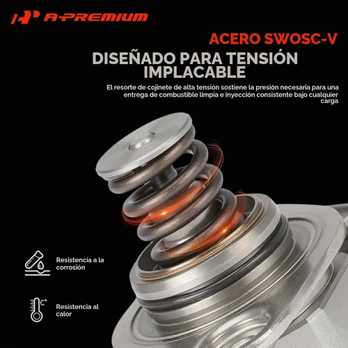 Vista 5 de A-Premium Bomba de combustible de alta presión compatible con Nissan Rogue 2017-2019, Rogue Sport 2017-2022, Sentra 2017-2019, Juke 2011-2017, 1.6L