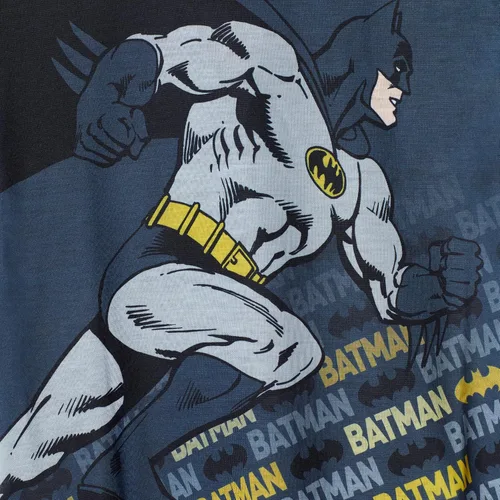 Vista 6 de BATMAN Pijamas para niños Conjunto de ropa de dormir de 4 piezas para niños, pantalones de pijama y camisas de dormir para niños grandes y niños