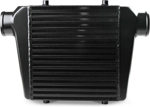 Vista 3 de Frostbite - Intercooler universal de aire a aire, 11 x 12 x 3, color negro