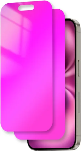Vista 9 de Juvraixo protector de pantalla de privacidad para iPhone 16 Plus de 6.7 pulgadas, vidrio templado, 28°, antiespía, protección privada contra la luz