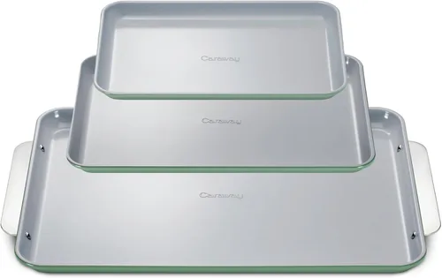 Vista 58 de Caraway Bandeja de cerámica antiadherente para hornear, revestimiento de cerámica naturalmente resbaladizo, no tóxico, libre de PTFE ni PFOA