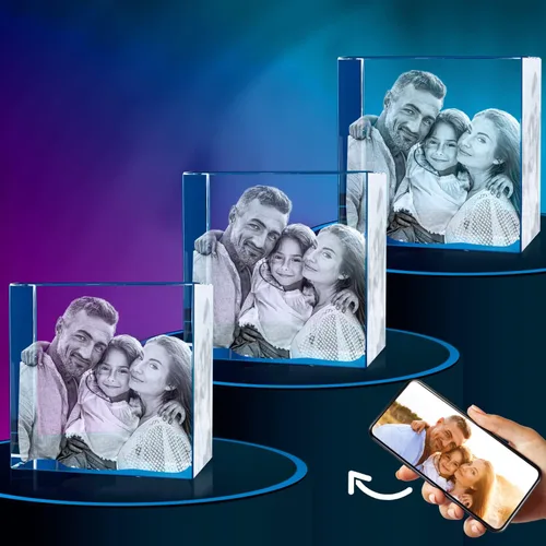 Vista 10 de ArtPix 3D Foto de Cristal, Regalos Personalizados de Navidad para Mujeres, Esposa, Ella, Él, Hombres, Esposo, Abuela, Gran Regalo Personalizado