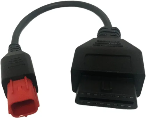 Vista 2 de SuperOBD para Euro5 Adaptador de 6 pines Motorrad Bike Diagnosticar OBD Motocicleta 6pin a OBD2 Algunos K-Line + CAN-BusKTM Moto Guzzi Piaggio Vespa
