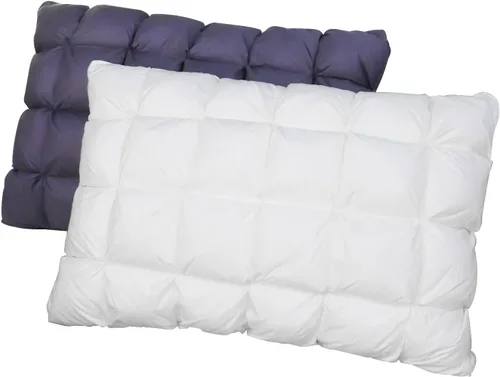 Vista 4 de YOUR MOON Soporte Almohada Suave Tamaño Queen Blanco y Gris
