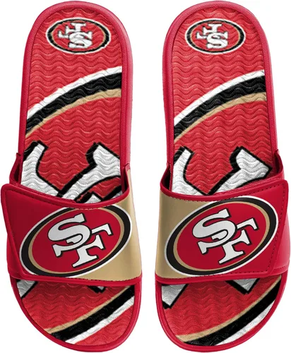 Vista 2 de FOCO mens NFL Team Logo Athletic Sport Shower Flip Flop Sandals Gel Slides