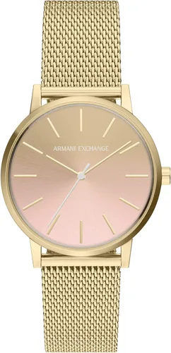 Vista 12 de A X Armani Exchange Reloj de mujer, reloj de tres manecillas para mujer con correa de acero inoxidable o cuero