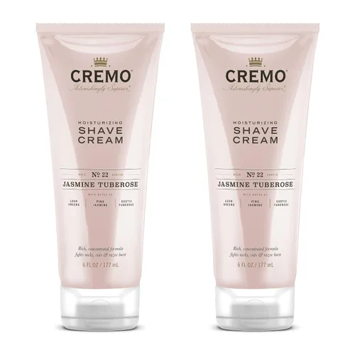 Vista 8 de Cremo Crema de afeitar para mujeres para piel sensible, hidratante, coco y mango, crema de afeitado ultra-deslizante para mujeres, combate rasguños
