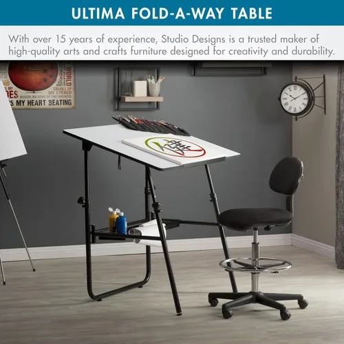 Vista 7 de Studio Designs 19652 Ultima Fold A Way Mesa, color negro