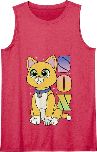 Vista 11 de Disney Pixar Lightyear - Camiseta sin mangas con póster de gato estrellado, Negro, S
