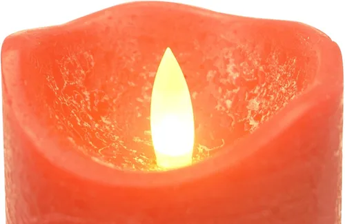 Vista 5 de iZAN - Juego de 3 velas sin llama de cera real, con pilas, LED, pilar parpadeante, velas eléctricas realistas, con control remoto y temporizador