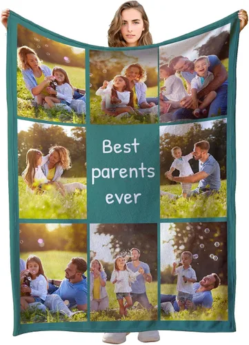 Vista 22 de Manta personalizada con imagen, manta de fotos personalizada, manta personalizada, regalos personalizados para novio, novia, mamá
