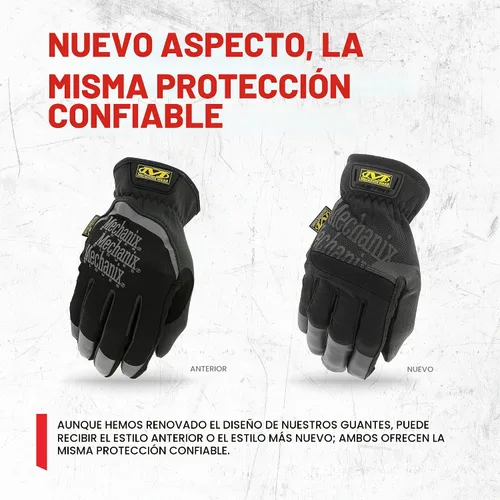Vista 5 de Mechanix Wear: FastFit Work Glove with Elastic Cuff for Secure Fit, Performance Gloves for Multi-purpose Use Negro