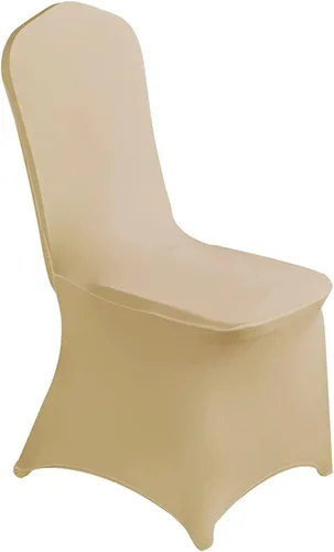 Vista 11 de MDS - Juego de 10 fundas elásticas de elastano blanco para sillas de comedor, bodas, fiestas, comedor, banquetes, sala de estar, universales