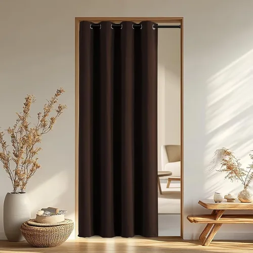 Vista 67 de IGEMAEVE Cortinas opacas para dormitorio con ojales, beige, 52 pulgadas
