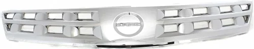 Vista 45 de Garage-Pro Conjunto de Parrilla Frontal para Nissan Frontier 1998-2000, Cáscara Cromada, Inserción Negra, Accesorios Nissan Frontier, NI1200183