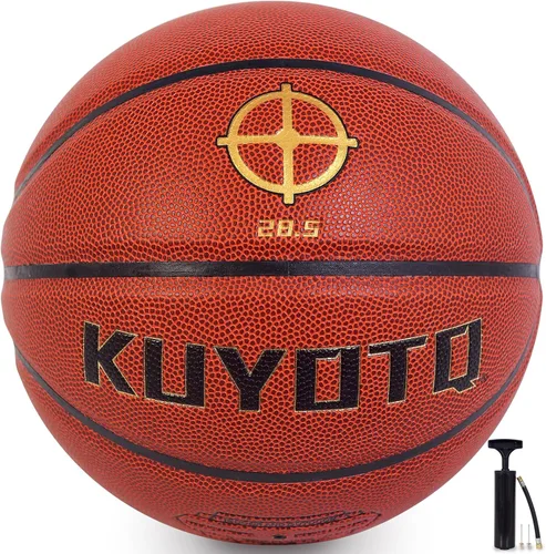 Vista 12 de KUYOTQ Kids Toddler Youth Adult Size 3/4/5/6/7 Basketball 22/25.5/27.5/28.5/29.5" Thickened Rubber or Faux Leather Indoor Outdoor Basketball for