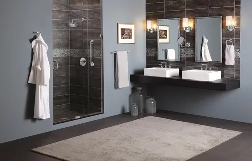 Vista 3 de Moen TS43002BN Arris - Kit de grifería de baño de 8.0 in (8 pulgadas), requiere válvula, níquel cepillado