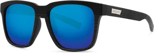 Vista 7 de MAXJULI Gafas de sol polarizadas para hombres y mujeres 8023 A1-negro/Gris