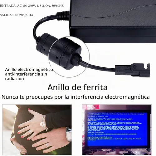 Vista 5 de Cable de alimentación universal para sillón reclinable, adaptador de corriente CA/CC reclinable de 29 V 2 A, fuente de alimentación reclinable de 2