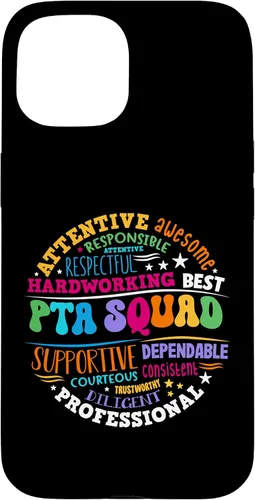 Vista 6 de iPhone 16 Parents Teacher Association Team Supporter PTA Squad Case