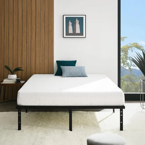 Vista 7 de Amazon Basics - Base de cama robusta y resistente con plataforma de almacenamiento tamaño Queen, soporte de listones de acero, sin ruido, de fácil