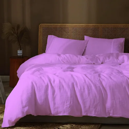 Vista 17 de Juego de funda de edredón de 3 piezas con 2 fundas de almohada, 100% algodón, funda de edredón extra larga para cama de tamaño individual/individual
