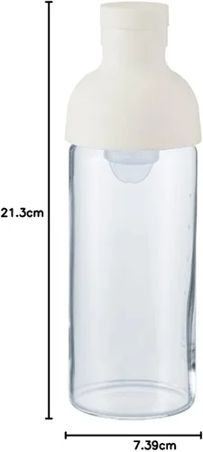 Vista 9 de Hario Botella de vino de té frío de 10.1 fl oz, blanco