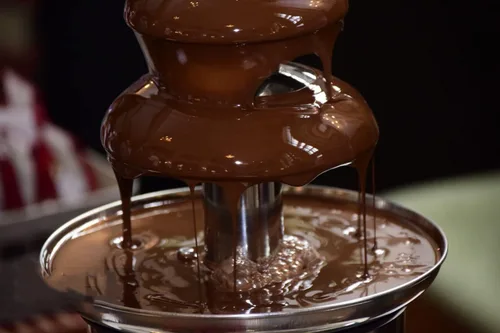 Vista 3 de Fuente de chocolate de 4 niveles, fuente de fondue de chocolate de acero inoxidable de 2 libras