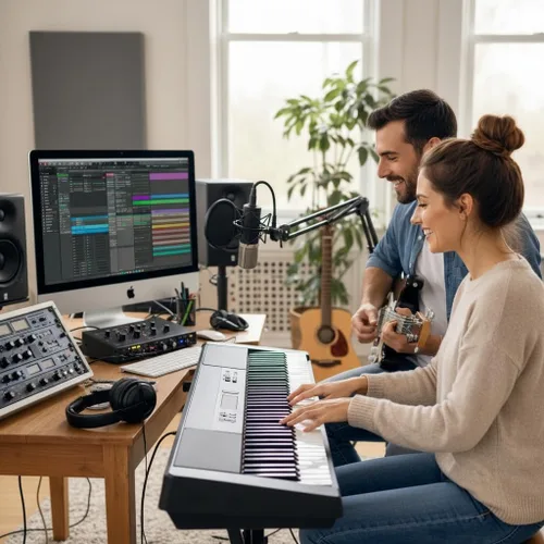 Vista 4 de Cable USB-2.0 extra largo de 25 pies tipo A a tipo B de alta velocidad para interfaz de audio, teclado midi, micrófono USB, mezclador, altavoz