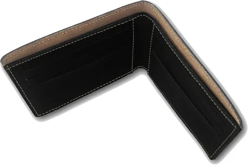 Vista 3 de Cartera de piel sintética, cabeza de león, grabado personalizado incluido