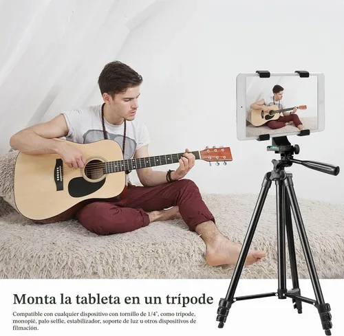 Vista 8 de LINKCOOL Adaptador universal de trípode para tablet, para iPad/Air/Mini, Samsung Galaxy Tab, Nexus y la mayoría de las tabletas, compatible
