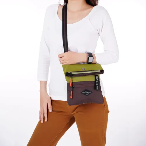 Vista 5 de Sherpani Pica, bolso cruzado pequeño, de nailon, bolso cruzado ligero, bolso cruzado para mujer, Cactus, Bolso bandolera pequeño