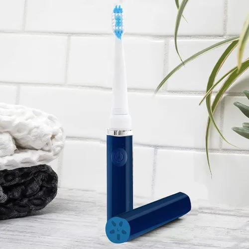 Vista 9 de Cepillo de dientes eléctrico Pop Sonic (azul marino) + paquete adicional – Cepillos de dientes de viaje con batería AAA Cepillos de dientes