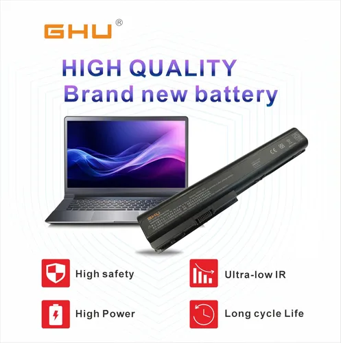 Vista 8 de GHU Batería nueva 77 WH repuesto 480385-001 486766-001 GA08 HSTNN-OB75 464058-251 464059-121 464059-141 516355-001 516916-0001 1 HSTN. N-C50C