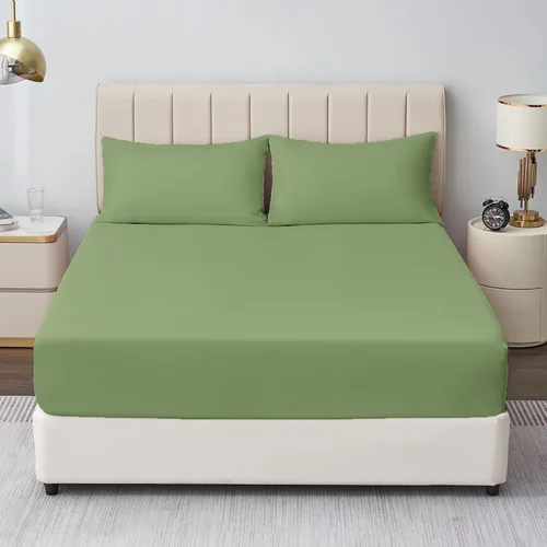 Vista 11 de Crown Collection Premium Quality 600-Thread-Count 100% Egyptian Cotton 8 Piece Fitted Sheets 12" Deep Pocket with 16 Pcs Pillowshams (20"X30"), Twin